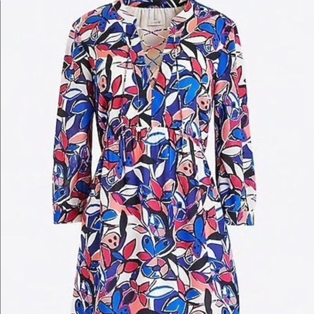 JCREW FLORAL KNEE LENGTH DRESS